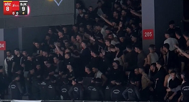 GÖZTEPE BEŞİKTAŞ VOLEYBOL MAÇINDA SAHA KARIŞTI: SEYİRCİSİZ MAÇIN GALİBİ GÖZTEPE OLDU