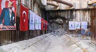 BUCA METROSU'NDA TARİHİ AN: TBM ŞİRİNYER İSTASYONU'NDA IŞIĞI GÖRDÜ