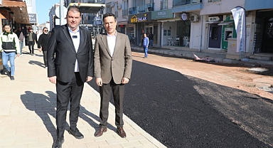 SEFERİHİSAR, TEMEL CİNGÖZ CADDESİ'NDE İŞLEM TAMAM